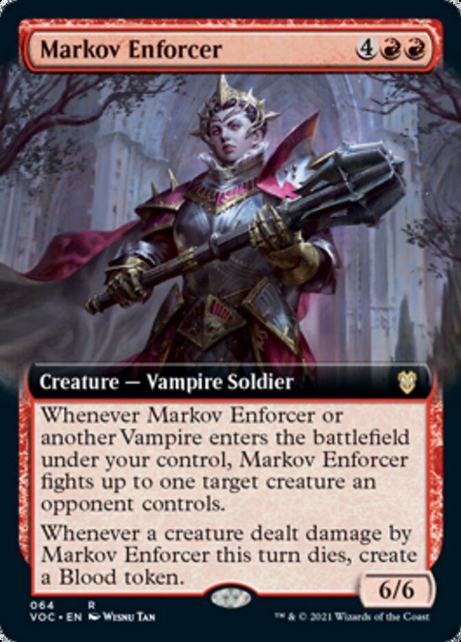 Markov Enforcer (Extended Art) [Innistrad: Crimson Vow Commander] | Game Master's Emporium (The New GME)