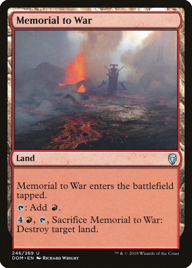 Memorial to War [Dominaria] | Game Master's Emporium (The New GME)