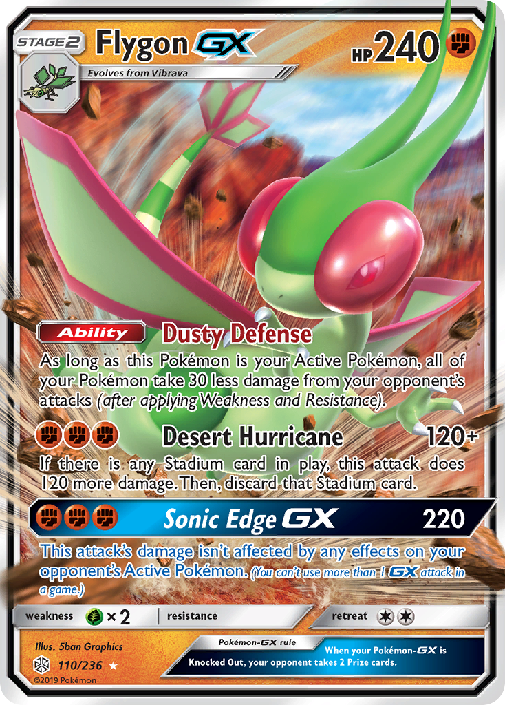Flygon GX (110/236) [Sun & Moon: Cosmic Eclipse] | Game Master's Emporium (The New GME)