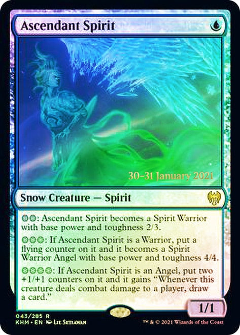 Ascendant Spirit [Kaldheim Prerelease Promos] | Game Master's Emporium (The New GME)