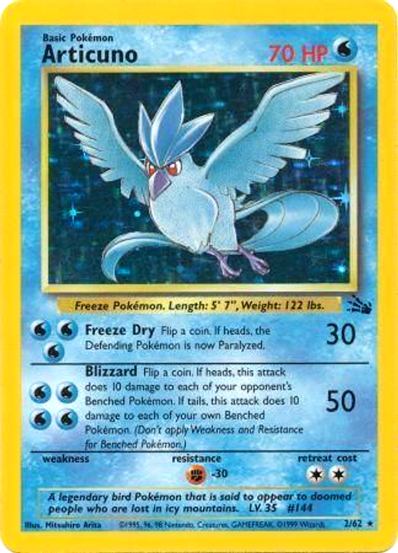 Articuno (2/62) [Fossil Unlimited] | Game Master's Emporium (The New GME)