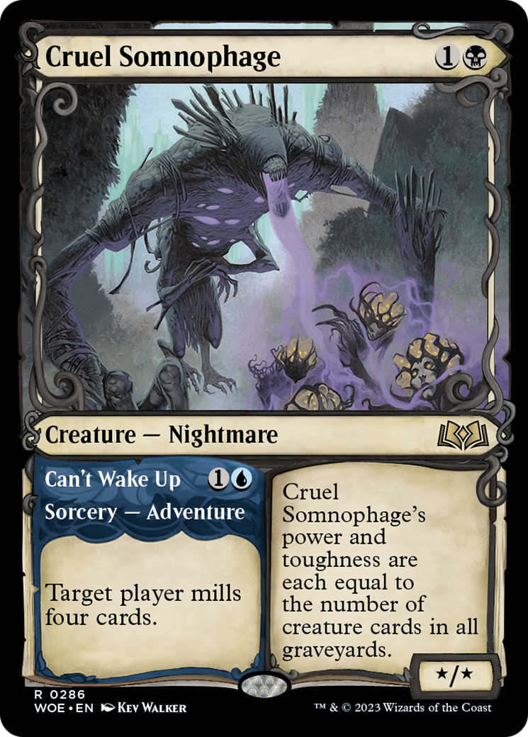 Cruel Somnophage // Can't Wake Up (Showcase) [Wilds of Eldraine] | Game Master's Emporium (The New GME)