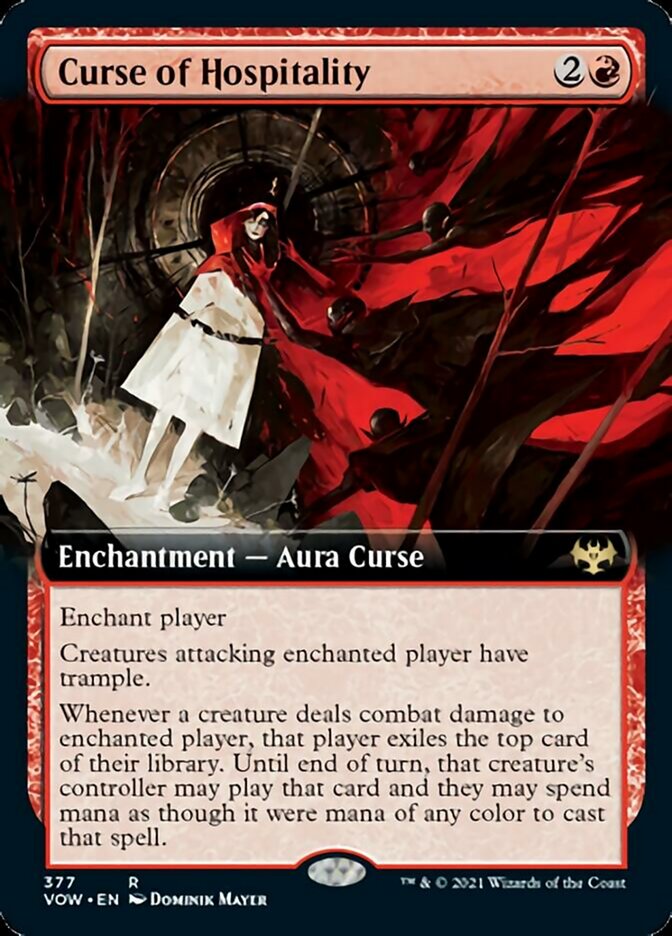 Curse of Hospitality (Extended Art) [Innistrad: Crimson Vow] | Game Master's Emporium (The New GME)