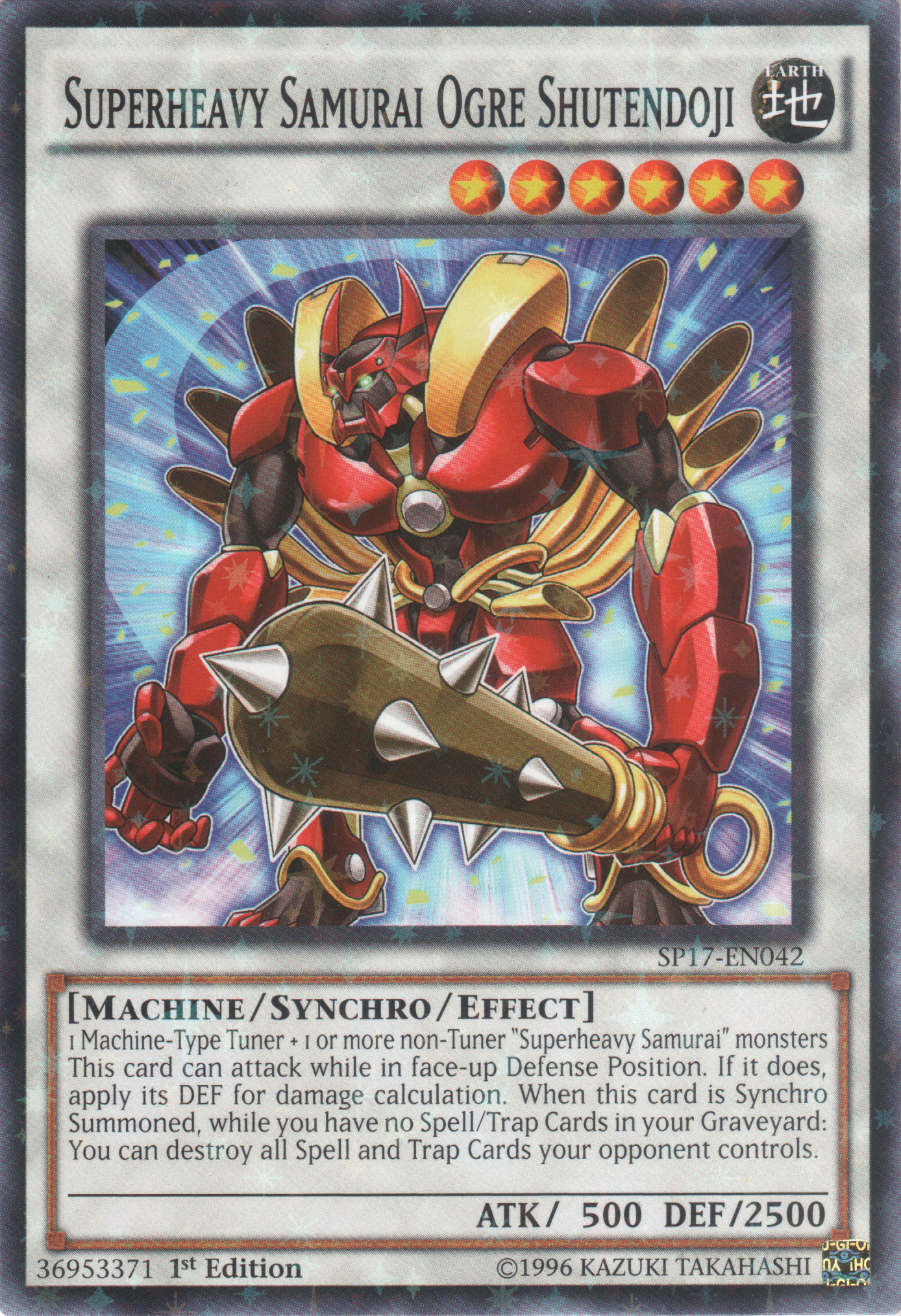 Superheavy Samurai Ogre Shutendoji [SP17-EN042] Starfoil Rare | Game Master's Emporium (The New GME)