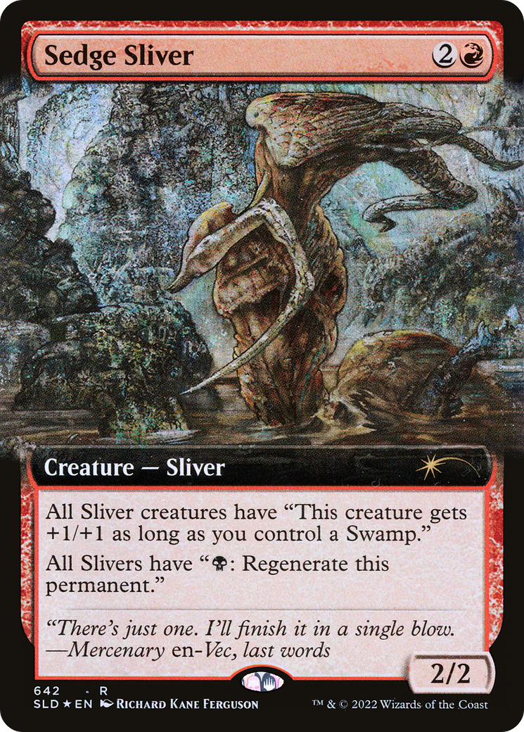 Sedge Sliver (Extended Art) [Secret Lair Drop Promos] | Game Master's Emporium (The New GME)