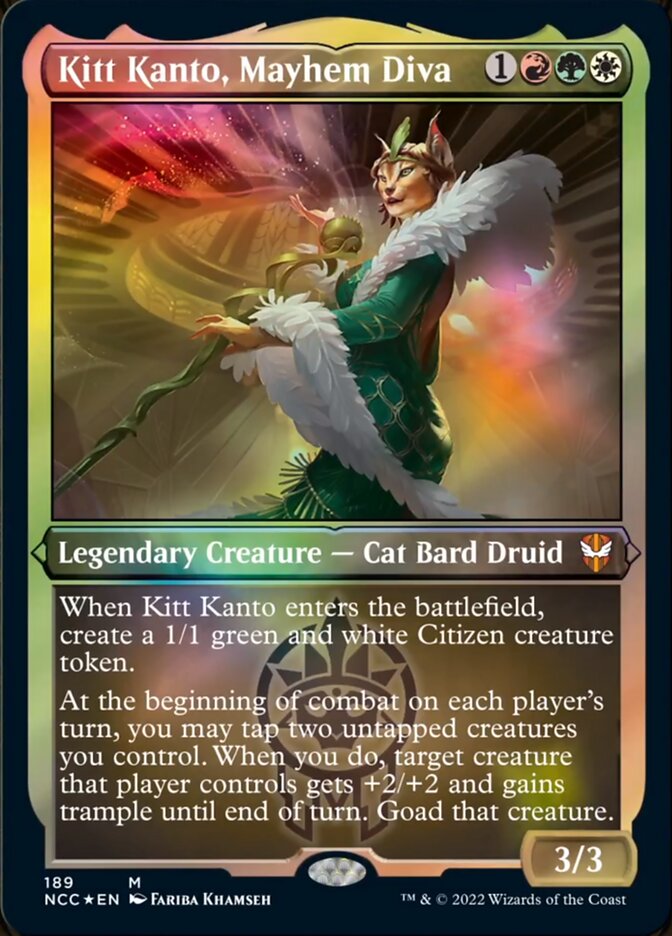 Kitt Kanto, Mayhem Diva (Display Commander) [Streets of New Capenna Commander] | Game Master's Emporium (The New GME)