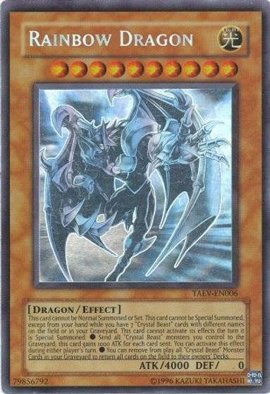 Rainbow Dragon (Chaos Neos Misprint) [TAEV-EN006] Ghost Rare | Game Master's Emporium (The New GME)