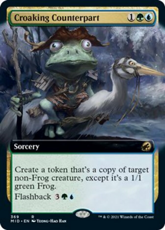 Croaking Counterpart (Extended Art) [Innistrad: Midnight Hunt] | Game Master's Emporium (The New GME)