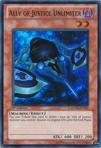 Ally of Justice Unlimiter [HA02-EN051] Super Rare | Game Master's Emporium (The New GME)