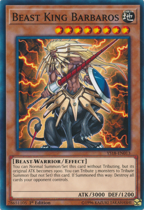 Beast King Barbaros [YS18-EN013] Common | Game Master's Emporium (The New GME)