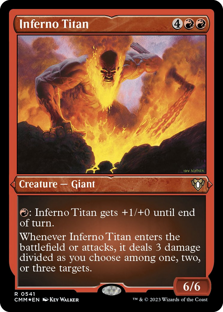 Inferno Titan (Foil Etched) [Commander Masters] | Game Master's Emporium (The New GME)