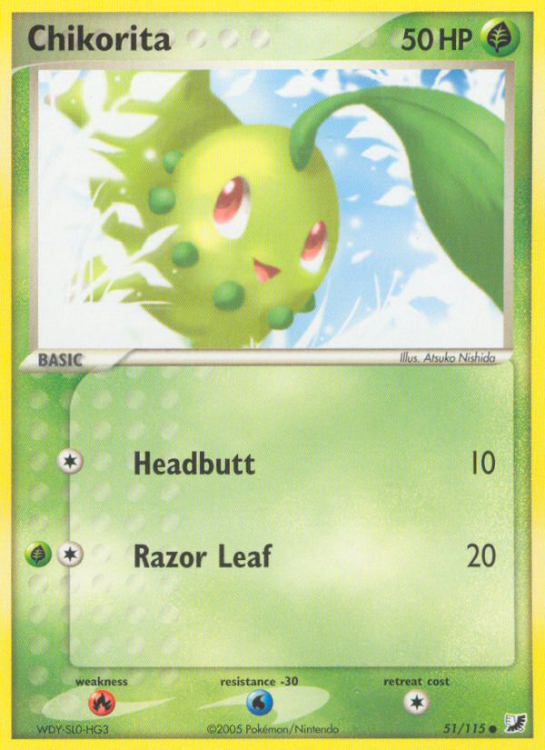 Chikorita (51/115) [EX: Unseen Forces] | Game Master's Emporium (The New GME)