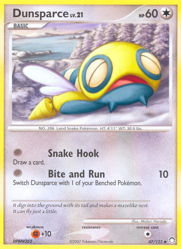 Dunsparce (47/123) [Diamond & Pearl: Mysterious Treasures] | Game Master's Emporium (The New GME)