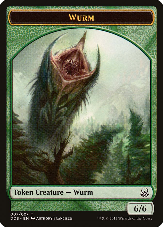 Wurm Token [Duel Decks: Mind vs. Might Tokens] | Game Master's Emporium (The New GME)