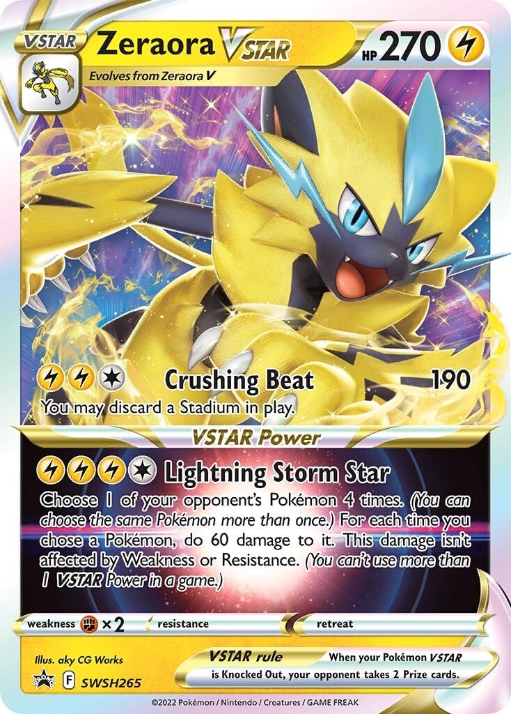 Zeraora VSTAR (SWSH265) (Jumbo Card) [Sword & Shield: Black Star Promos] | Game Master's Emporium (The New GME)