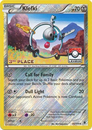 Klefki (66/119) (League Promo 3rd Place) [XY: Phantom Forces] | Game Master's Emporium (The New GME)