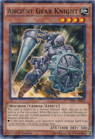 Ancient Gear Knight [BP03-EN033] Shatterfoil Rare | Game Master's Emporium (The New GME)