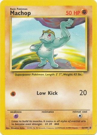 Machop (52/102) [Base Set Unlimited] | Game Master's Emporium (The New GME)