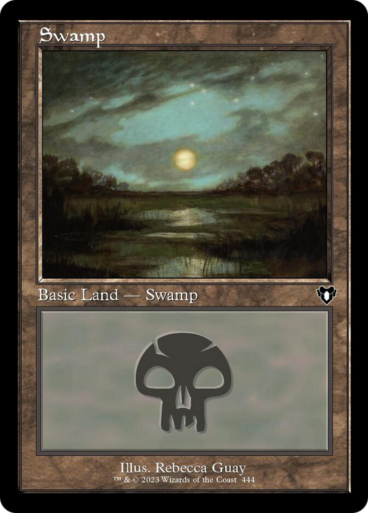 Swamp (444) (Retro) [Commander Masters] | Game Master's Emporium (The New GME)