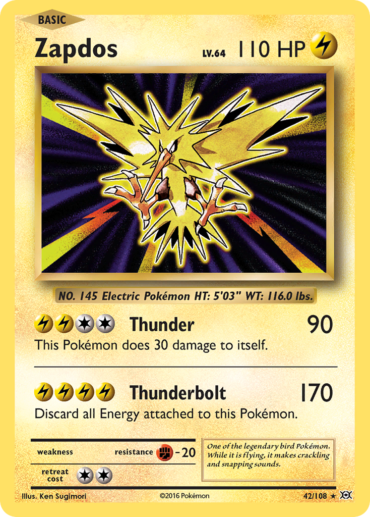 Zapdos (42/108) [XY: Evolutions] | Game Master's Emporium (The New GME)