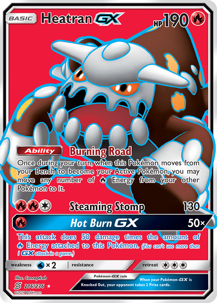 Heatran GX (216/236) [Sun & Moon: Unified Minds] | Game Master's Emporium (The New GME)