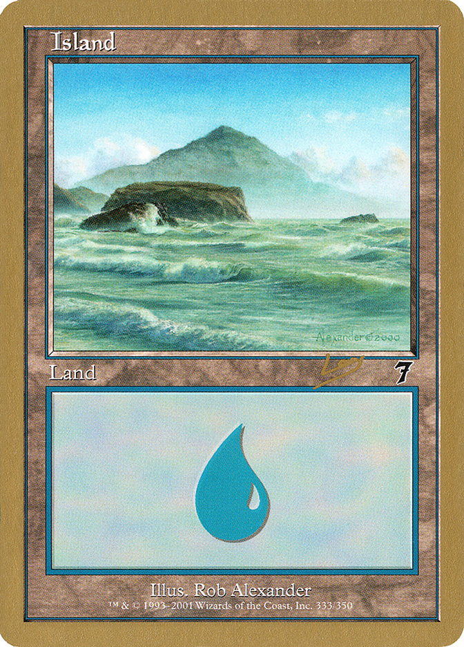 Island (333) (Raphael Levy) [World Championship Decks 2002] | Game Master's Emporium (The New GME)