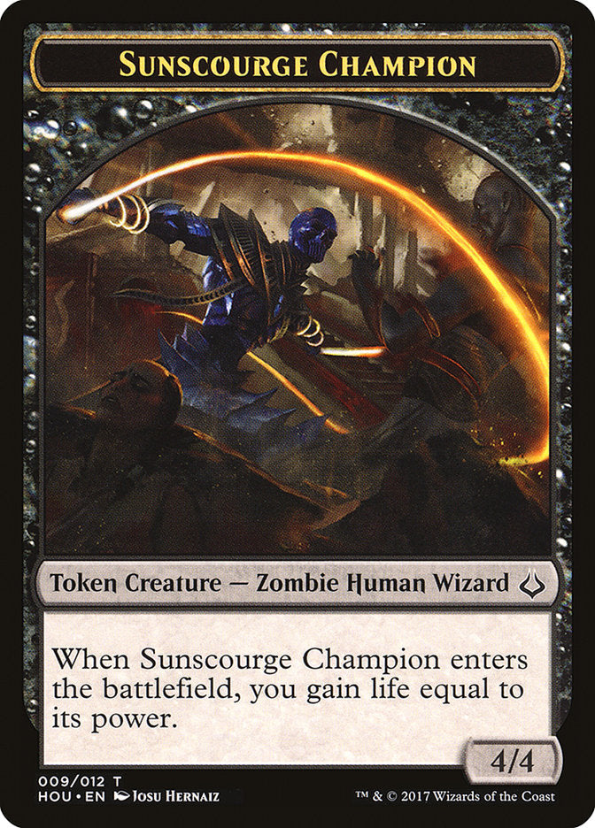 Sunscourge Champion Token [Hour of Devastation Tokens] | Game Master's Emporium (The New GME)