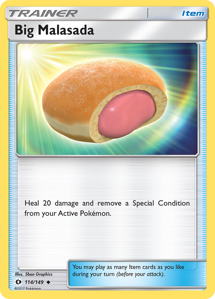 Big Malasada (114/149) [Sun & Moon: Base Set] | Game Master's Emporium (The New GME)