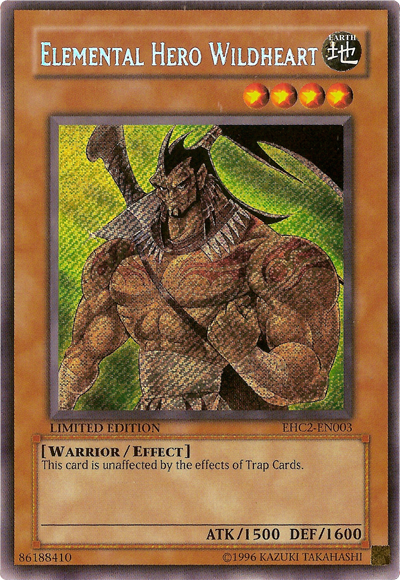 Elemental Hero Wildheart [EHC2-EN003] Secret Rare | Game Master's Emporium (The New GME)