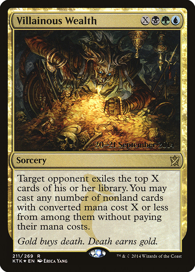 Villainous Wealth [Khans of Tarkir Prerelease Promos] | Game Master's Emporium (The New GME)