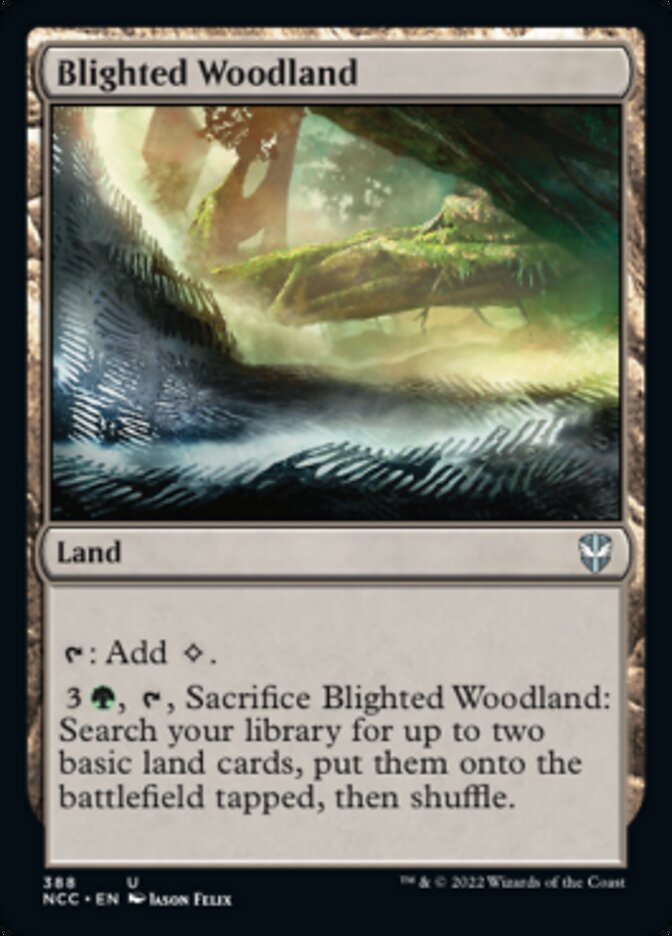 Blighted Woodland [Streets of New Capenna Commander] | Game Master's Emporium (The New GME)