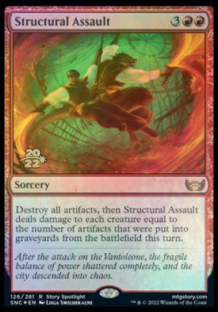 Structural Assault [Streets of New Capenna Prerelease Promos] | Game Master's Emporium (The New GME)