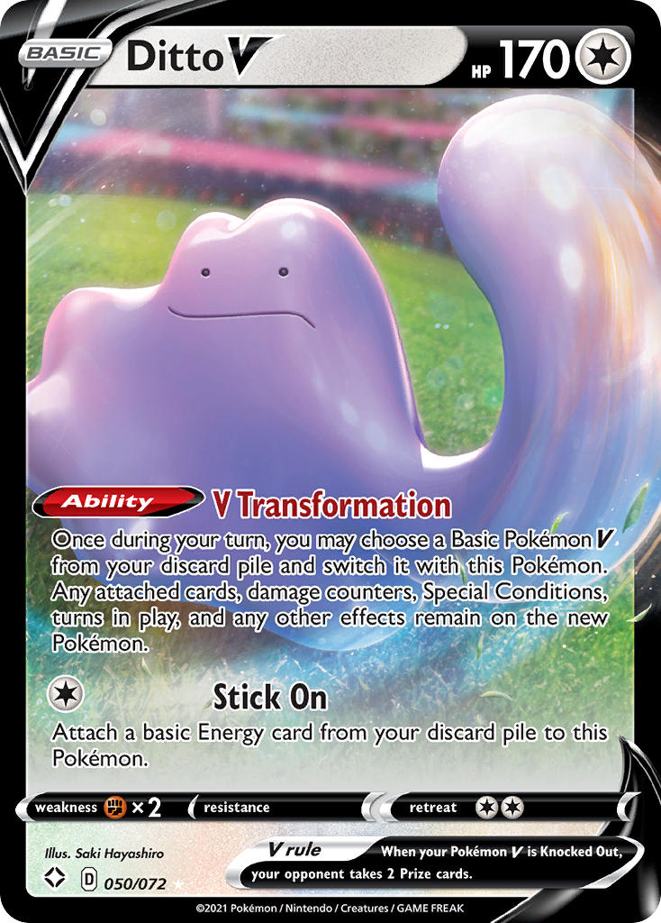 Ditto V (050/072) [Sword & Shield: Shining Fates] | Game Master's Emporium (The New GME)