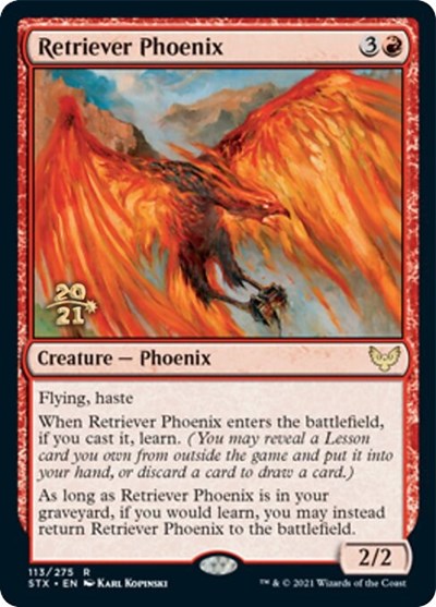 Retriever Phoenix [Strixhaven: School of Mages Prerelease Promos] | Game Master's Emporium (The New GME)