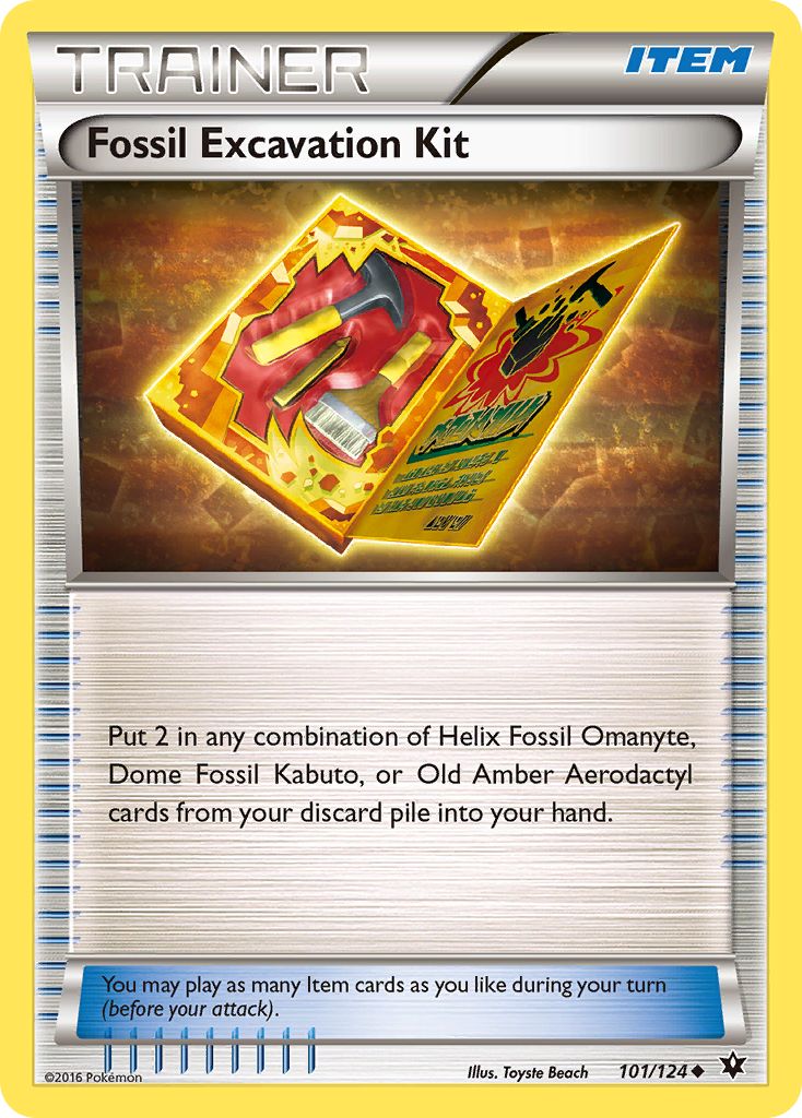 Fossil Excavation Kit (101/124) [XY: Fates Collide] | Game Master's Emporium (The New GME)