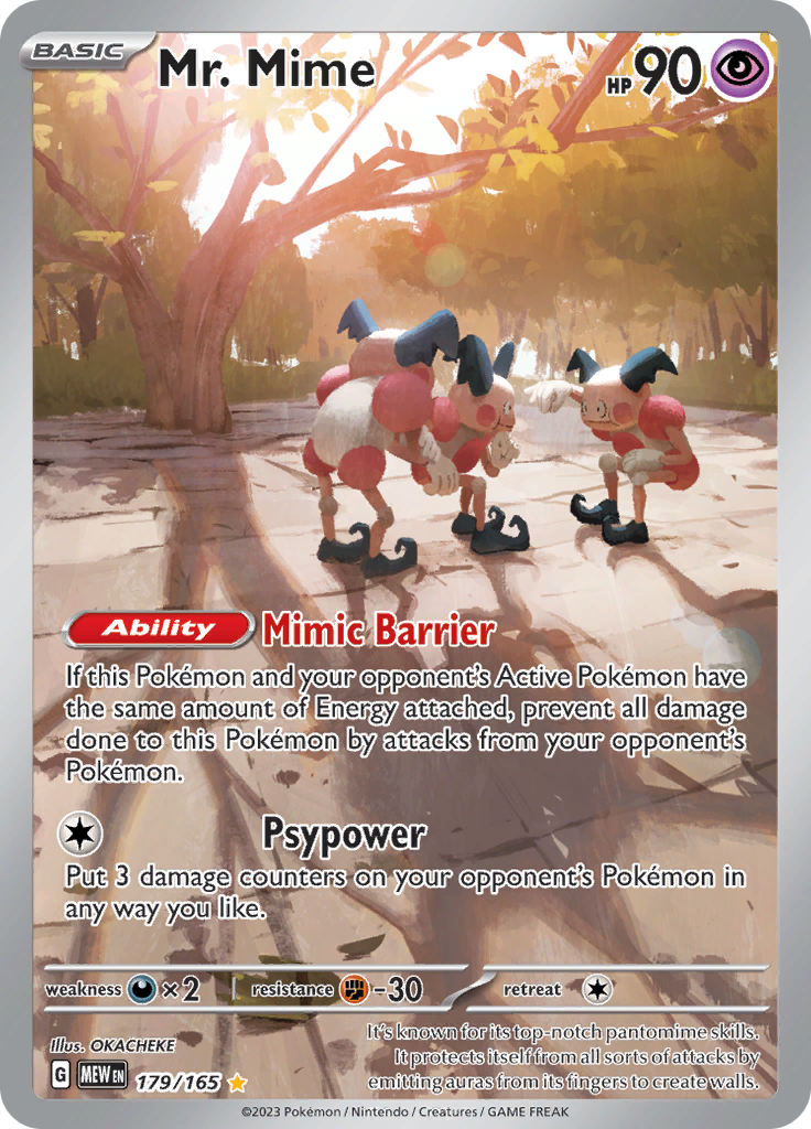 Mr. Mime (179/165) [Scarlet & Violet: 151] | Game Master's Emporium (The New GME)