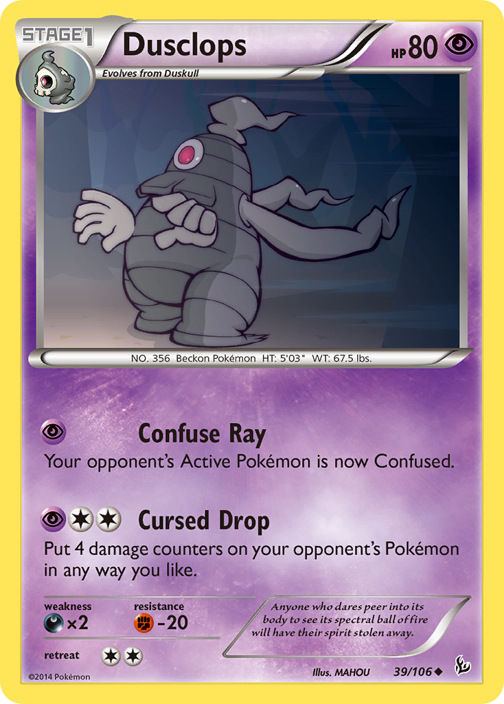 Dusclops (39/106) [XY: Flashfire] | Game Master's Emporium (The New GME)