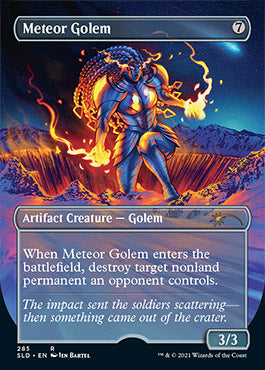 Meteor Golem (Borderless) [Secret Lair Drop Series] | Game Master's Emporium (The New GME)