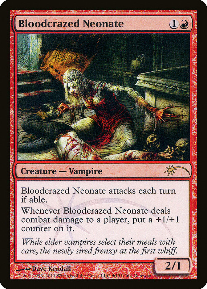 Bloodcrazed Neonate [Wizards Play Network 2011] | Game Master's Emporium (The New GME)