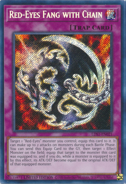 Red-Eyes Fang with Chain [LDS1-EN021] Secret Rare | Game Master's Emporium (The New GME)