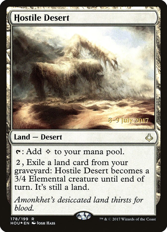 Hostile Desert [Hour of Devastation Prerelease Promos] | Game Master's Emporium (The New GME)