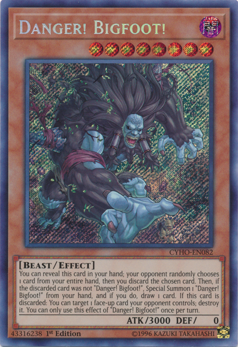 Danger! Bigfoot! [CYHO-EN082] Secret Rare | Game Master's Emporium (The New GME)