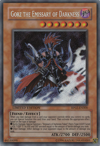 Gorz the Emissary of Darkness [RP02-EN000] Secret Rare | Game Master's Emporium (The New GME)