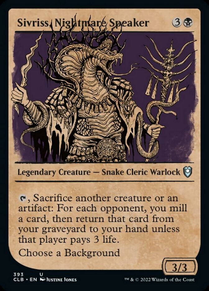 Sivriss, Nightmare Speaker (Showcase) [Commander Legends: Battle for Baldur's Gate] | Game Master's Emporium (The New GME)