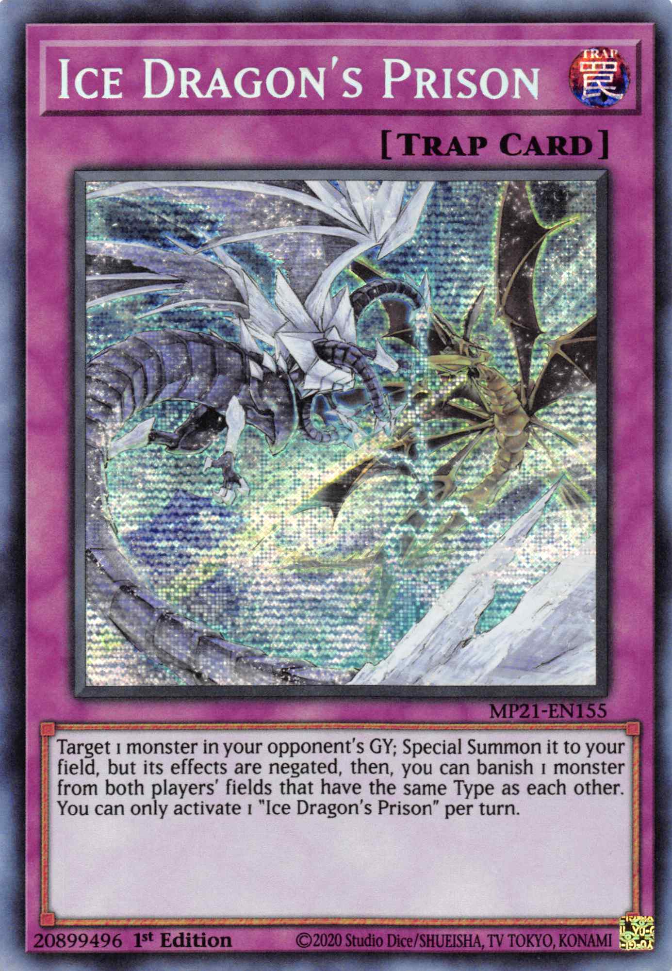 Ice Dragon's Prison [MP21-EN155] Prismatic Secret Rare | Game Master's Emporium (The New GME)