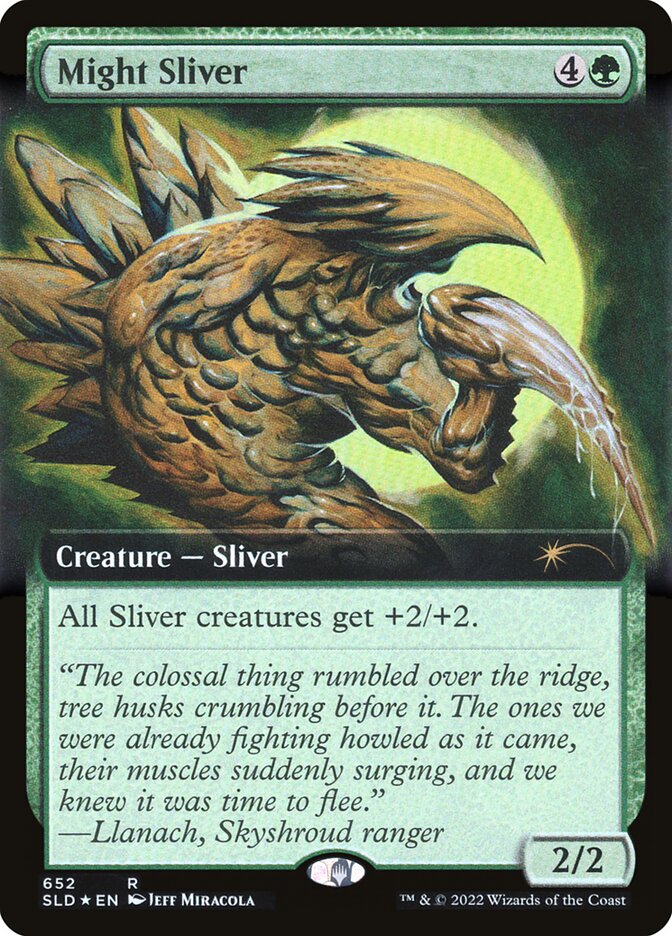 Might Sliver (Extended Art) [Secret Lair Drop Promos] | Game Master's Emporium (The New GME)