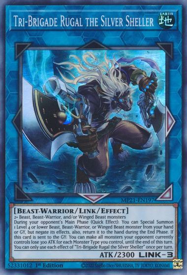 Tri-Brigade Rugal the Silver Sheller [MP21-EN197] Super Rare | Game Master's Emporium (The New GME)