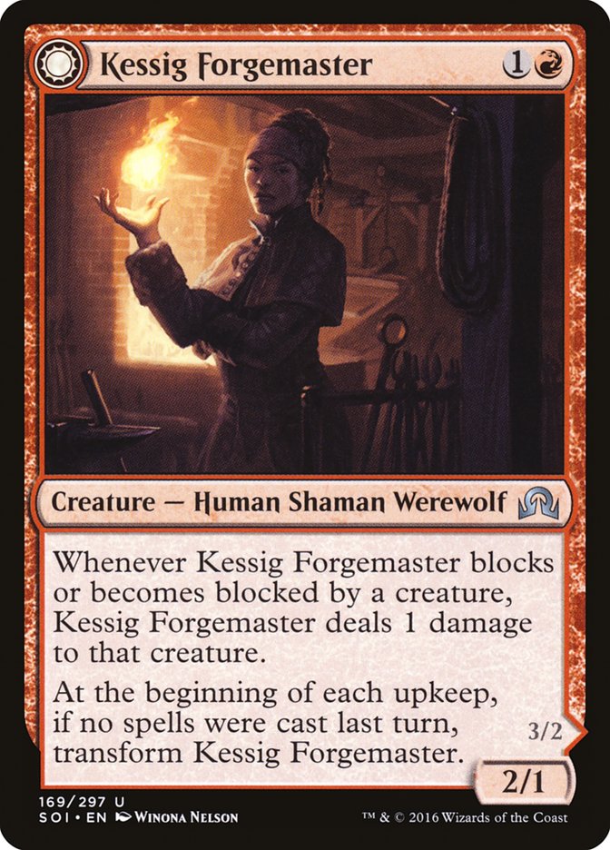 Kessig Forgemaster // Flameheart Werewolf [Shadows over Innistrad] | Game Master's Emporium (The New GME)