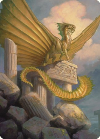 Ancient Gold Dragon Art Card (05) [Commander Legends: Battle for Baldur's Gate Art Series] | Game Master's Emporium (The New GME)