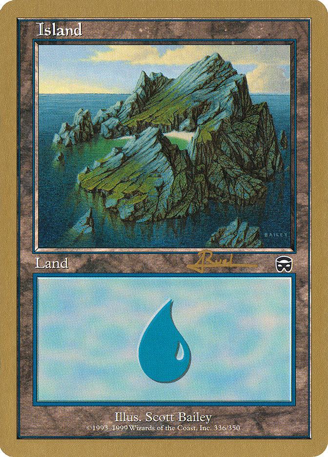 Island (ar336a) (Antoine Ruel) [World Championship Decks 2001] | Game Master's Emporium (The New GME)